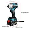 388VF Brushless Cordless Electric Screwdriver  1/4 Inch Power Tools Drill Driver + LED Light For 18V Battery