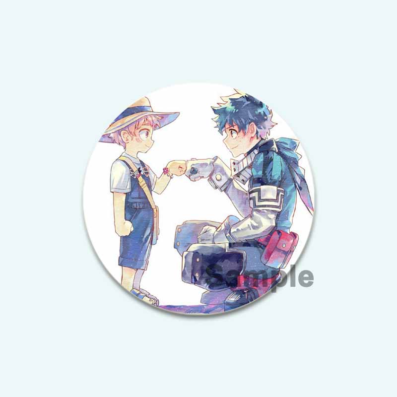 

32/44/58 мм Фанаты Коллекции Аниме Моя геройская академия Броши Мидория Изуку/Бакуго Кацуки/Тодороки Шото Значок на рюкзак Мультяшные значки на лацкан 44mm