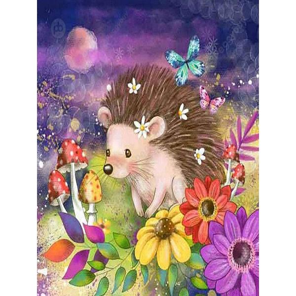 5D Diy Hedgehog Diamond Painting Full Drill Diamond Embroidery Animal Cross Stitch Kit Rhinestone Mosaic Home Decoration Gift