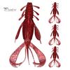 4Pcs 10CM/10G Soft Crayfish Lure with Sequins Realistic PVC Bionic Artificial Shrimp Bait Freshwater Saltwater Bass Trout Fishing Accessories