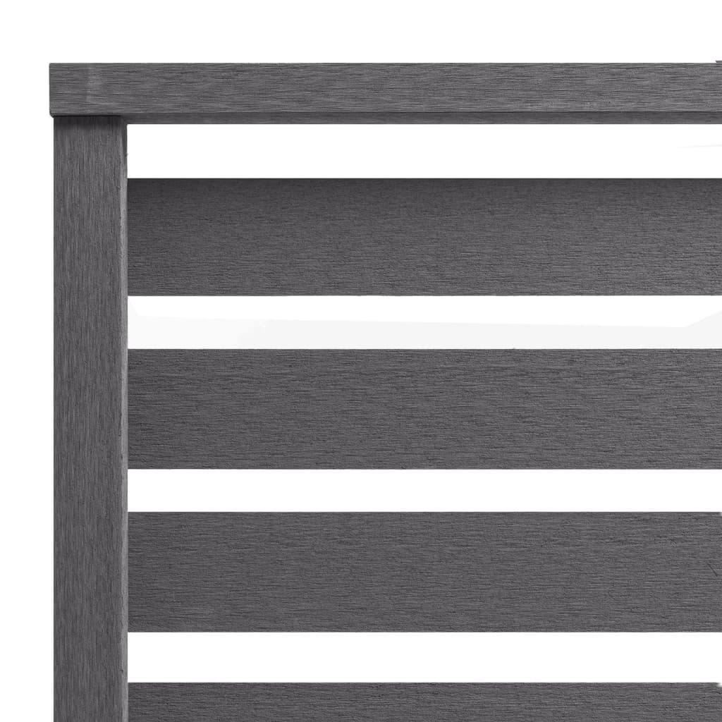 WPC Fence Panel 180 x 180 cm Grey