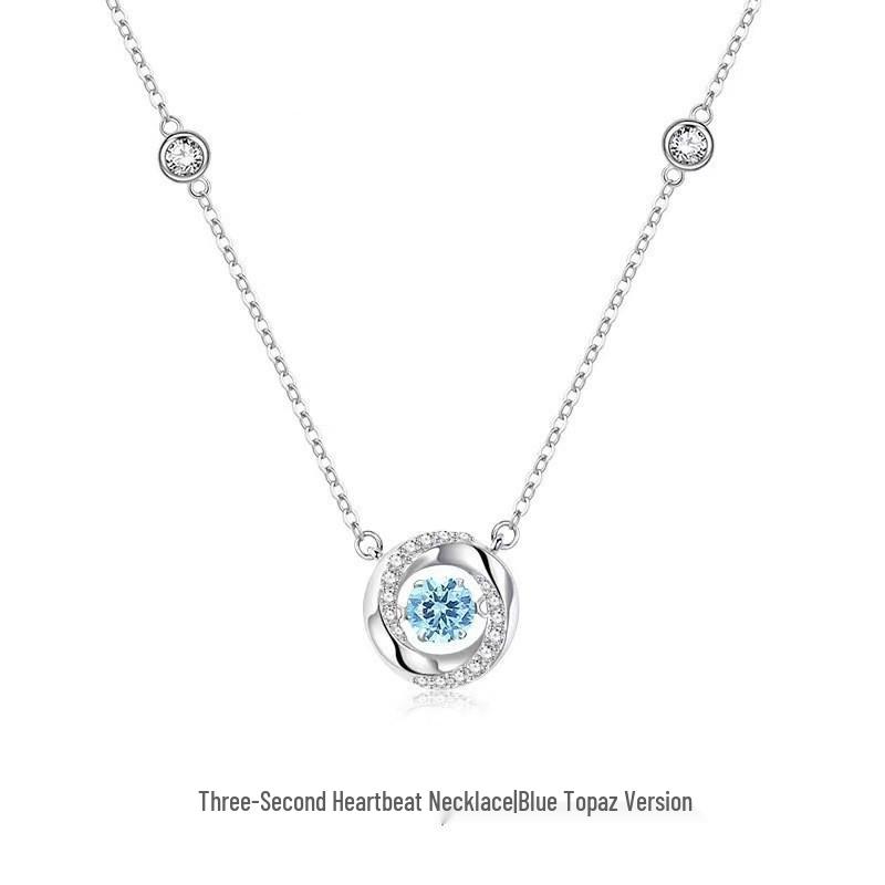 Fan Qi Bimetal Mobius Heartbeat Necklace - Women's Light Luxury Sweet Triple Collarbone Chains