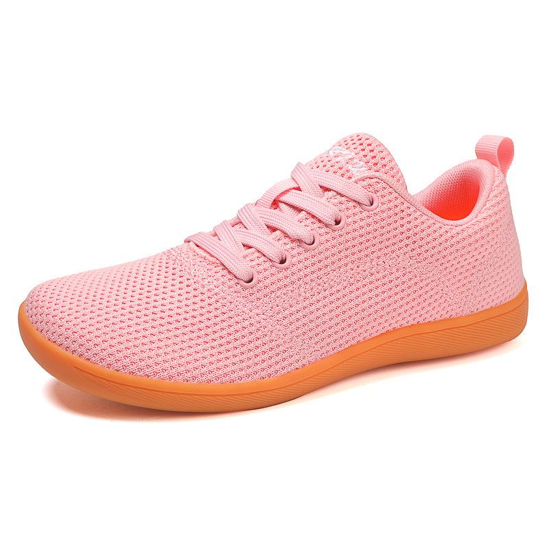Cross-border new wide-headed shoes barefoot shoes flying woven surface shoes casual soft-soled wide-last shoes walking shoes