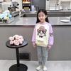 2025 Girls' Fleece-Lined Long Sleeve Sweatshirt - Autumn/Winter Fashion