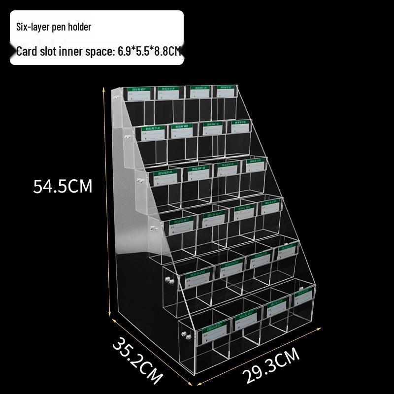 Acrylic Price Tag Display Stand & Pen Holder Combo