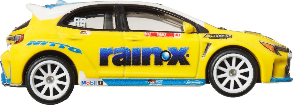 Hot Wheels Car Culture Slide Street 2023 Toyota GR Corolla Vehicle Toy Diecast Model Car for Ages 3 and Up, Yellow, HKC82