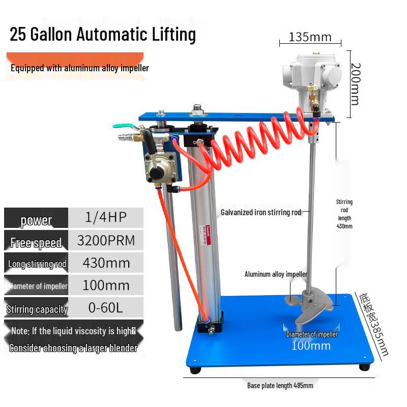 Pneumatic Automatic Lifting Glue Mixer