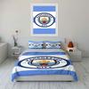 Manchester City Logo Pattern. Bedding Sets Duvet Cover Sets Duvet Covers Pillowcases(1 * Duvet Cover 2 * Pillowcases, Without Duvet Insert)