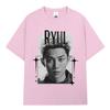 Korean Kpop Hip Hop Group Lngshot RYUL T-shirt Men Women Clothing Fashion Harajuku Oversized Cotton Short Sleeve Tees Fan Gifts