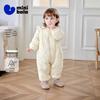 Minibala Baby Girl Quilted Zippered Romper