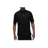 Jordan Sport Solid Color Sun Protection Moisture Wicking Quick Dry Design Golf Short Sleeve Raglan T-Shirt Men Tops Black FD1400-010