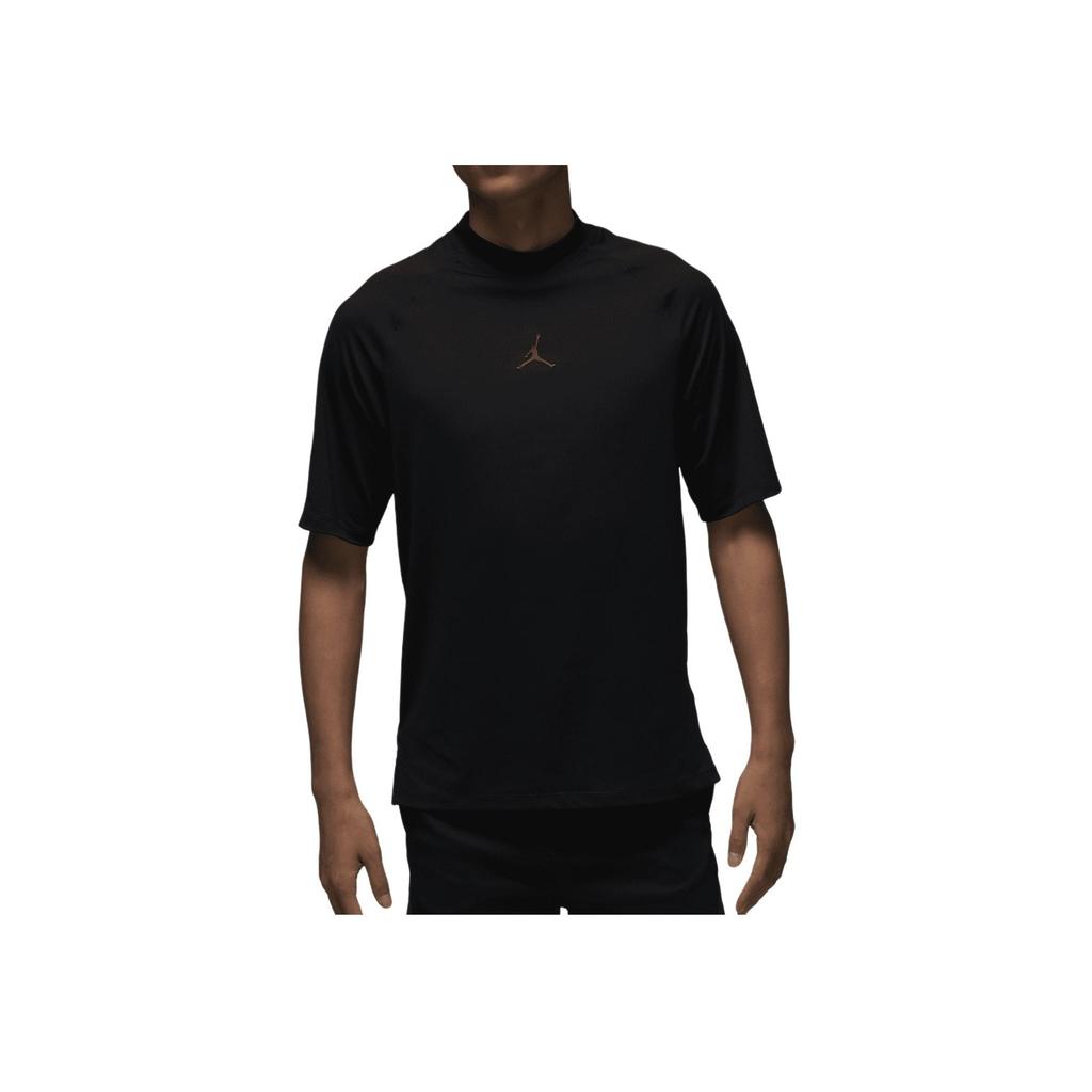 Jordan Sport Solid Color Sun Protection Moisture Wicking Quick Dry Design Golf Short Sleeve Raglan T-Shirt Men Tops Black FD1400-010