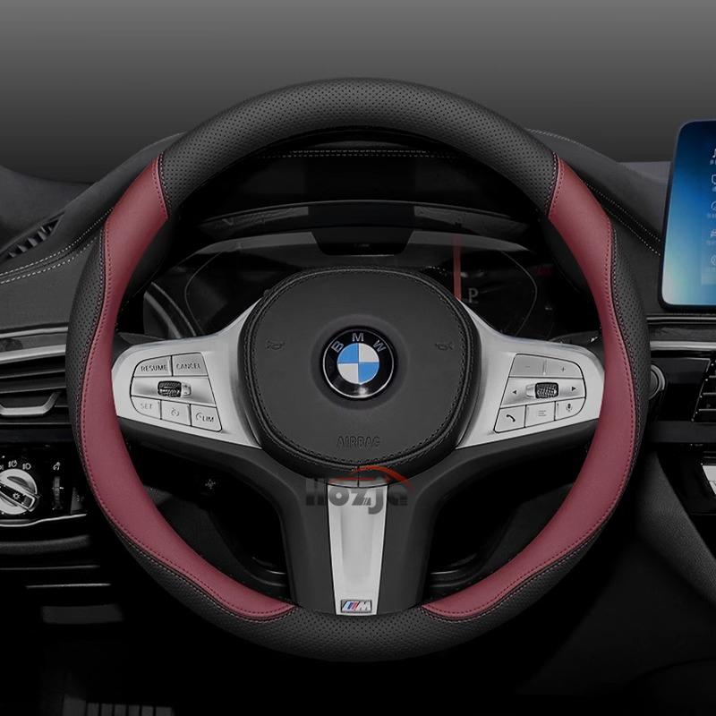 Leather Car Steering Wheel Cover for BMW x1 u11 X2 u10 x3 g45 x5 x6 x7 m4 320i ix1 g20 f70 i4 serie 1 2015 - 2023 2024 2025 2026