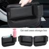 PU-Leder Wasserbecherhalter Frontspalt Seitenaufbewahrungsbox Auto-Sitzspalt-Organizer