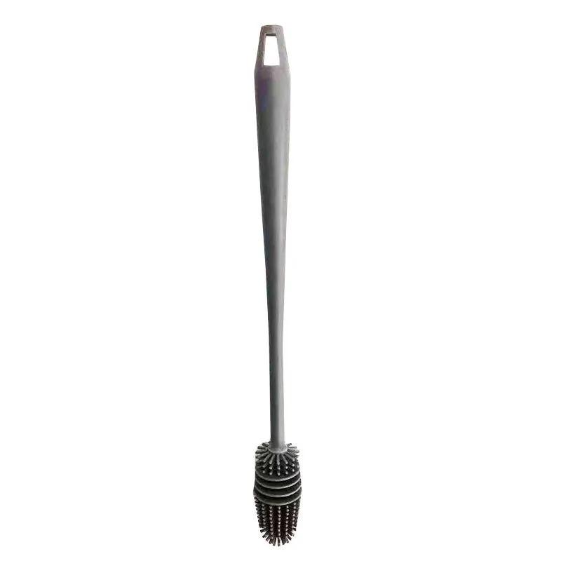 

1/2/3Pcs Bottle Brush No Deadend Long Handled Silicone Milk Juice Cup Cleaning Brush Household Multifunctional Cleaning Tools серый