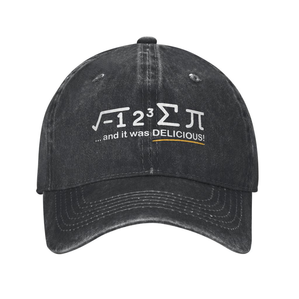 Retro Pi Symbol Vintage Math Lover Geek Baseball Cap for Unisex Women Distressed Denim Washed Outdoor Golf Adjustable Fit Hats Cap