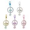 Luminous Bead Keychain Delicate Crown Heart Keyring for Bag Backpack Phone Charm