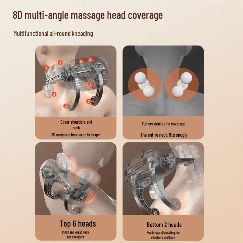 Shuti Deluxe Portable Neck & Shoulder Massager CN Plug (adapter Included)