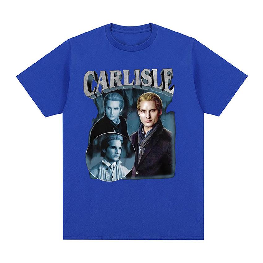 Movie Twilight Carlisle Cullen Graphic T Shirt Vintage High Quality Fashion T-shirts Man Clothing Oversized Cotton T-shirt Unisex