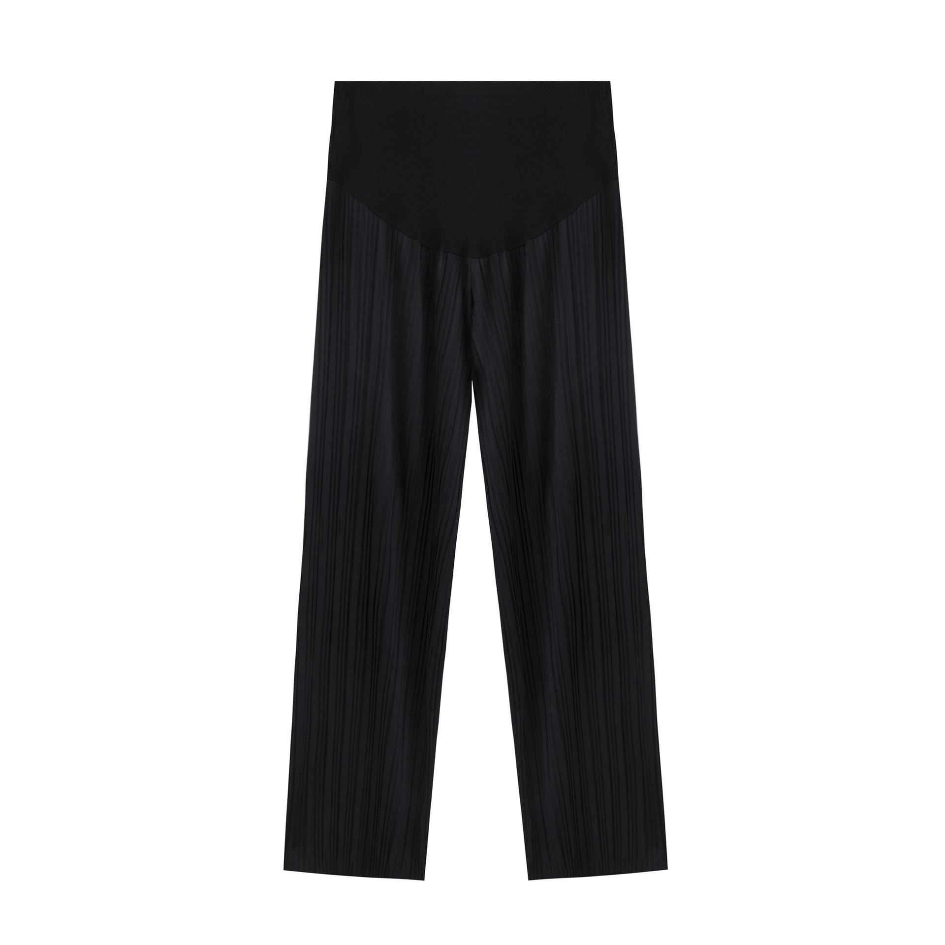 

New Summer Pleated High Waist Floor-Length Wide-Leg Pants 2XL
