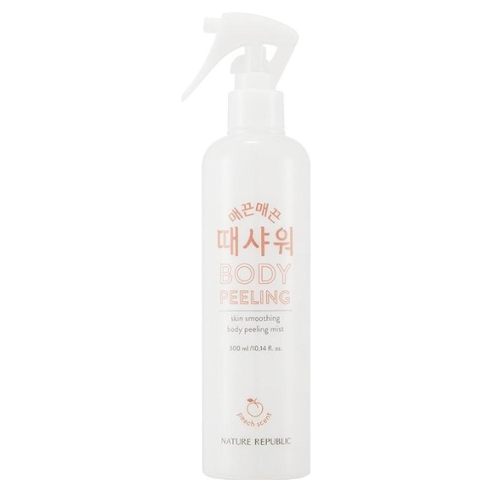 Nature Republic Smooth Skin Peeling Body Wash Peach Exfoliating & Smoothing Body Cleanser 300ml