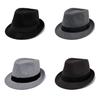 Elegant Jazz Bowler Hat For Men With Cotton Polyester Blend And Sunshade