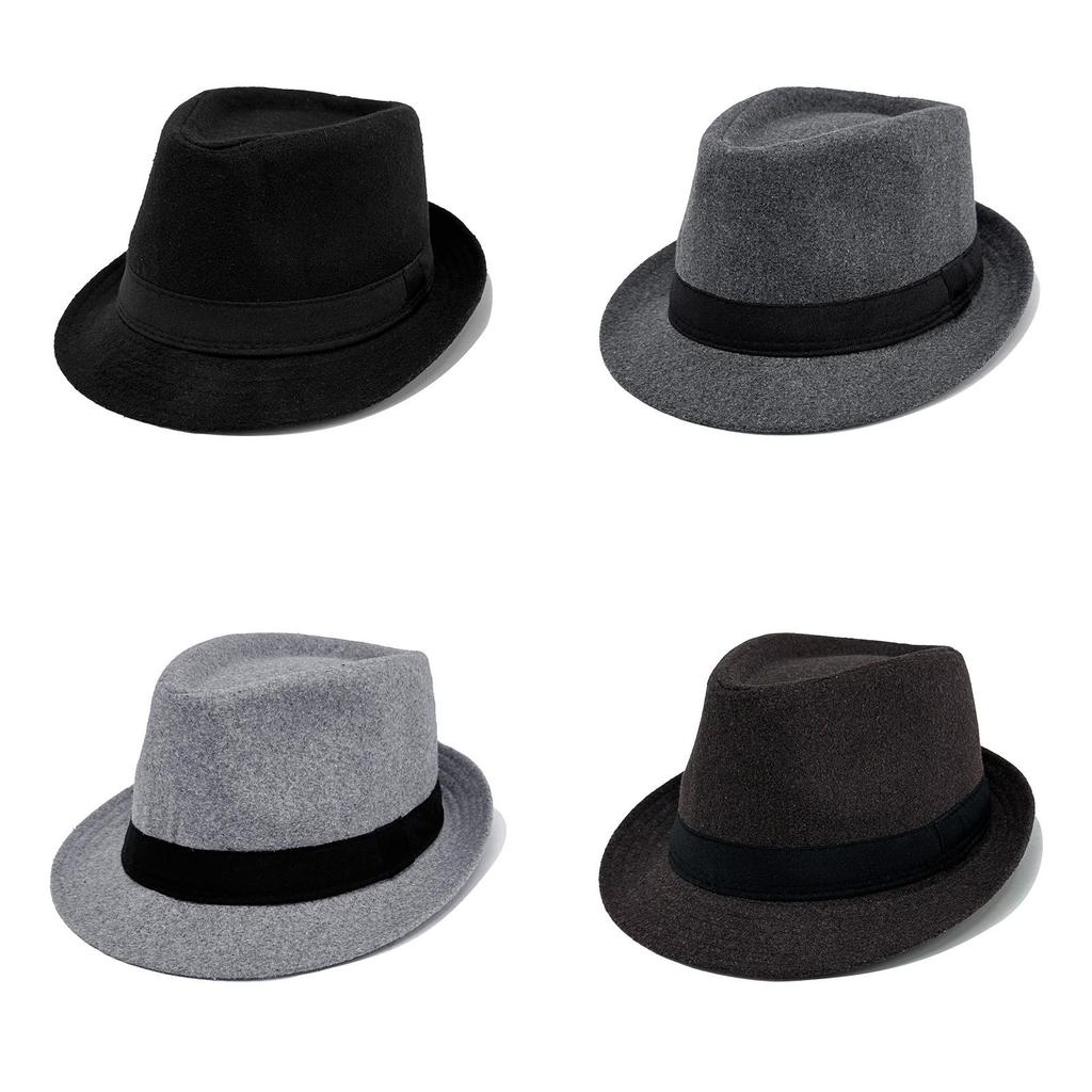 Elegant Jazz Bowler Hat For Men With Cotton Polyester Blend And Sunshade