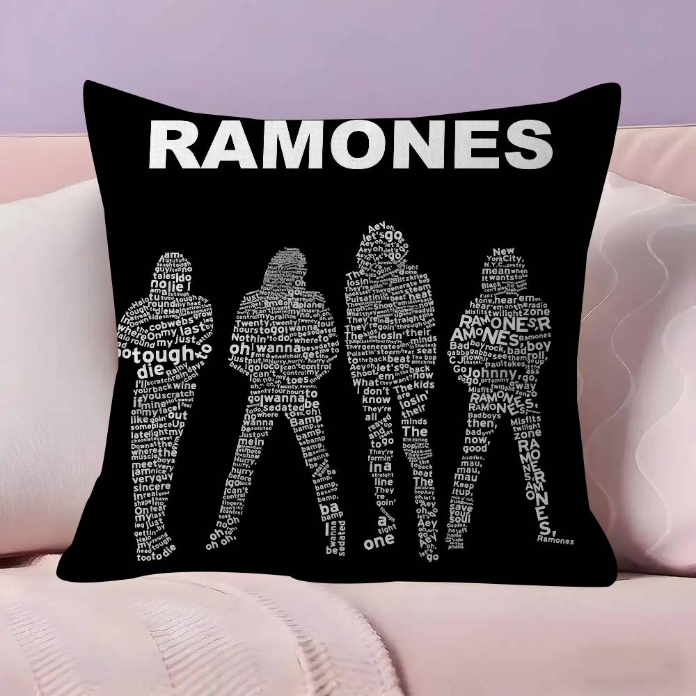 Poszewka na poduszkę kreskówka Prezent Poszewka na poduszkę Sypialnia Dom Sofa Krzesło Siedzenie Dekoracja poszewka na poduszkę Zespół Rockowy RRamones ANIME