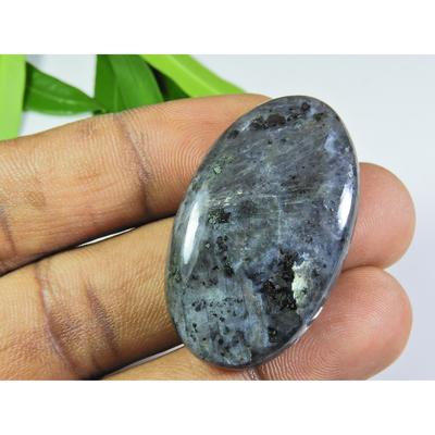 Natural Larvikite Jewelry Making Oval Cabochon Loose Gemstone 24X39X07 MM SK-480