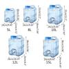 5/8/10/12/15L Clear Plastic Water Container Tanks with Tap Outdoor Water Bucket Camping Water Carrier Portable Bucket