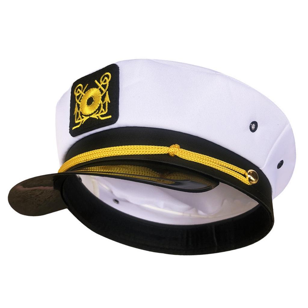 Yacht Hat,Sailor Hat,hat,Navy Marines Costume Accessory For Adult Men Women