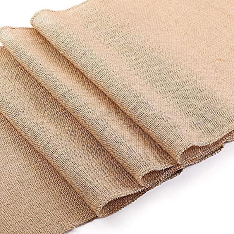 Original Vintage Burlap Table Runner - Farmhouse Wedding Party Decor