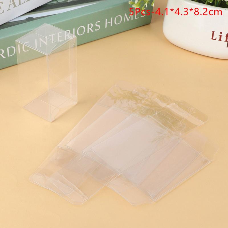 2/5Pcs 1:64 Car Model Display Box Transparent Protective Case Pvc Dust Cover Storage Holder