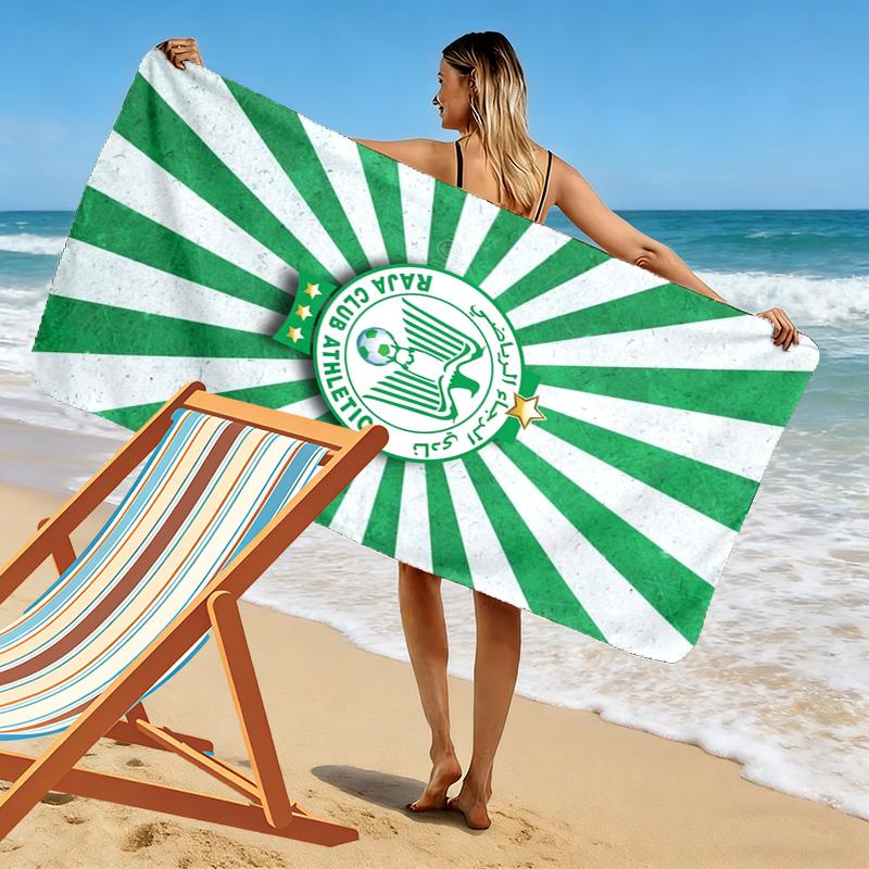 RCA Print Beach Towel, Large Soft Quick Dry Towel for Beach Camping Swimming