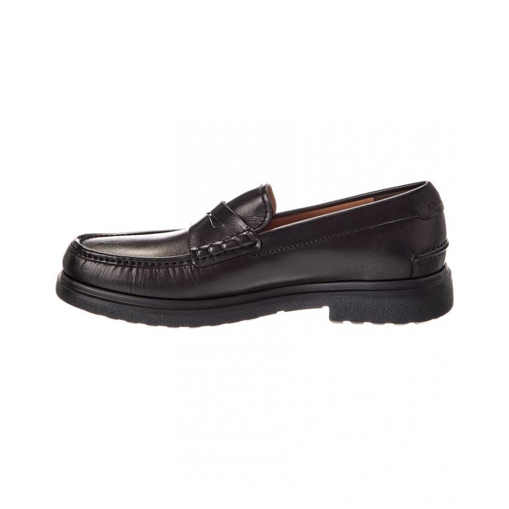 Salvatore Ferragamo Ferragamo Pittsburgh Leather Loafer Black
