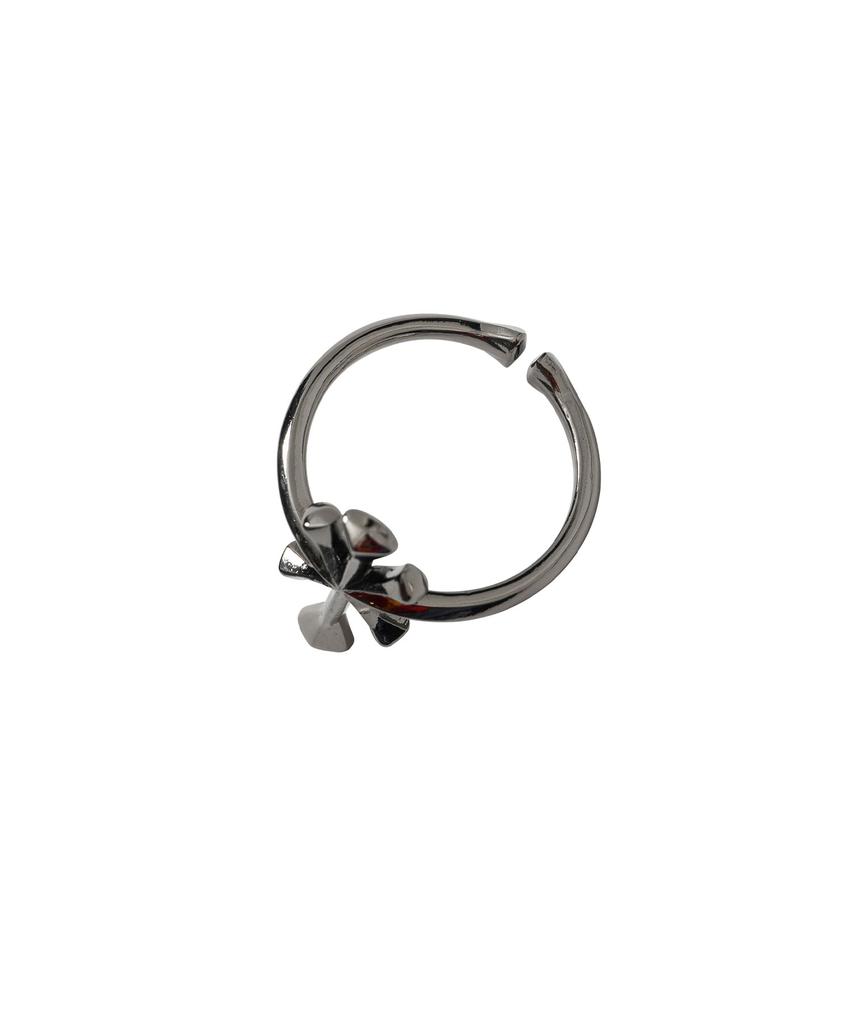 Ajobyajo Cross Symbol Ring [Black]