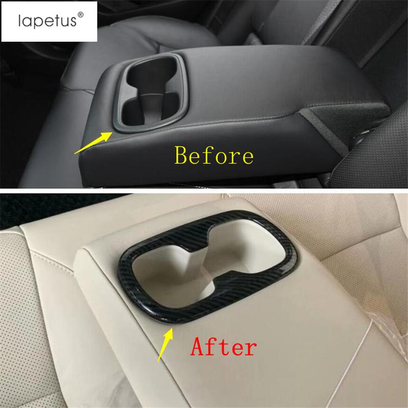 Rear Seat Water Cup Holder Bottle Frame Cover Trim For Toyota Corolla E210 - 2025 Matte / Carbon Fiber Accessories Interior