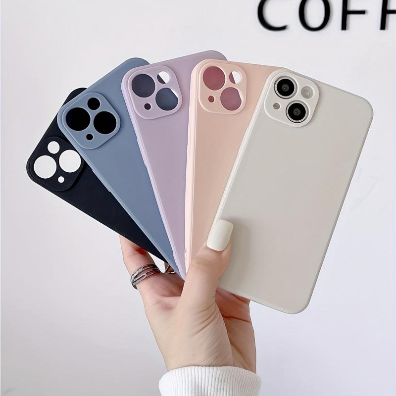 Five Piece Set Colorful Jelly Phone Case For For Iphone 17 16 1 14 13 12 Pro Max 11 TPU Sandblasting Skin Sensation Cover