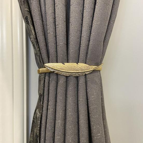 Curtain Buckle, with High-Elastic Spring Holdbacks, Simple Style No-Drill Curtain Clip, for Home Decor And Cable Organizer