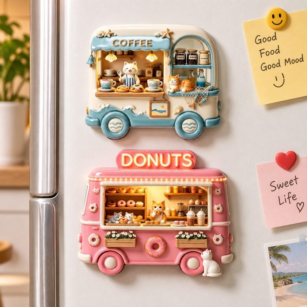 Simulation Fridge Magnet Cartoon Pattern 3D Refrigerator Stickers Refrigerator Magnet Home Decor