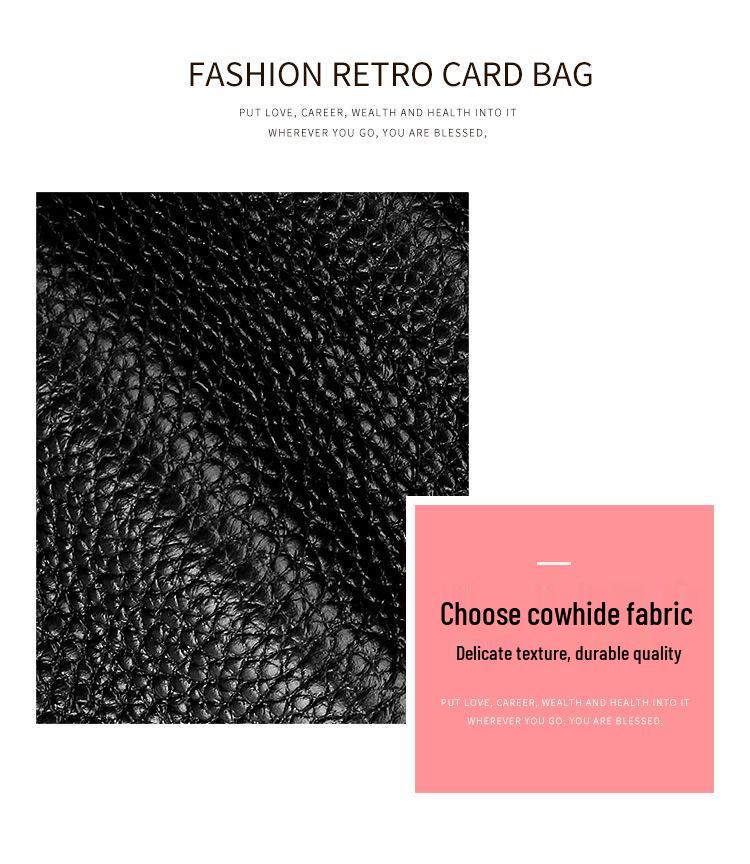 Genuine Leather Multi-Card Holder for Men & Women with Customizable Slots