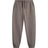 Li Ning Sports Trend Series Solid Color Lace-Up Breathable Comfortable Casual Tapered Knit Sports Pants Men Pants Tree-Gray Brown AKLU605-5