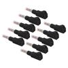 10PCS Telescopic Banana Plugs 4mm CAT II 600V 32A PE Sheath for Industrial Security 3C Digital EquipmentBlack