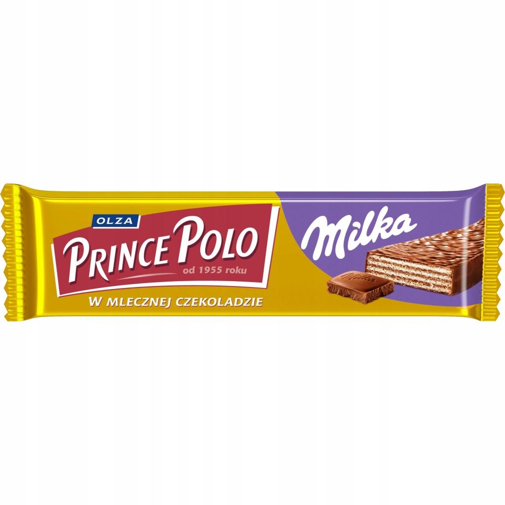 PRINCE POLO Knapperige Wafel in Melkchocolade MILKA 45 g