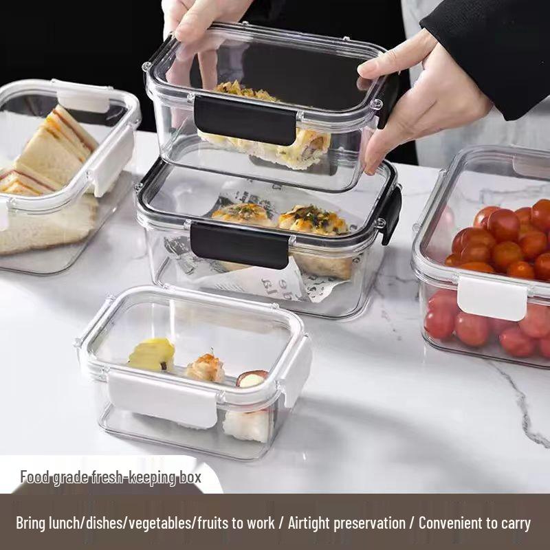 Food-Grade Refrigerator Storage Box with Lid - Fresh-Keeping, Sealable for Freezer, Perfect for Dumplings and Meat Prep