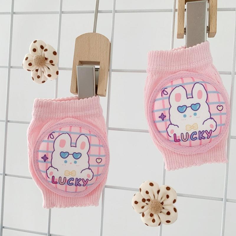 CartoonKleinkind Baby Knieschoner Elastische Krabbel Ellbogenpolster Kleinkinder Knieschützer Atmungsaktives Sicherheits-Kniepolster