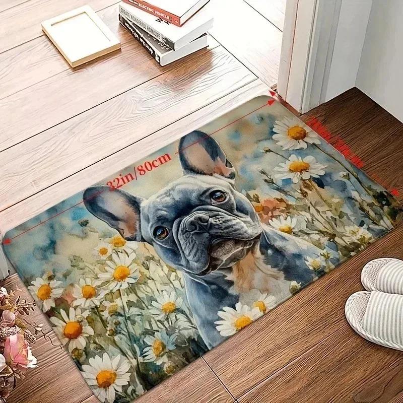 1PC Leopaed Pattern Kitchen Rugs Non-Slip Door Mats Pop Design Bathroom Rug Bath Mat Carpet for Home Sink Laundry Decor