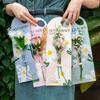 5Pcs Creative Single Bouquet Wrapping Paper Card Women'S Day Goddess Day Valentine'S Day Birthday Flower Cards For Her