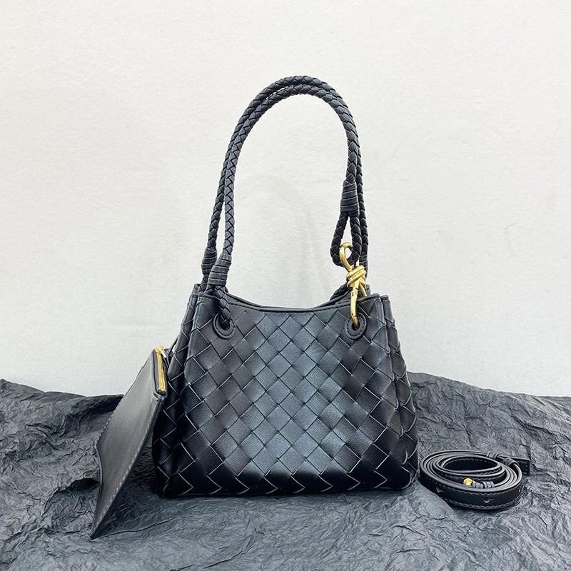 2024 New Parachute Woven Bucket Bag Vegetable Basket Knotted Hardware High-quality Texture Hot 21-15-15cm