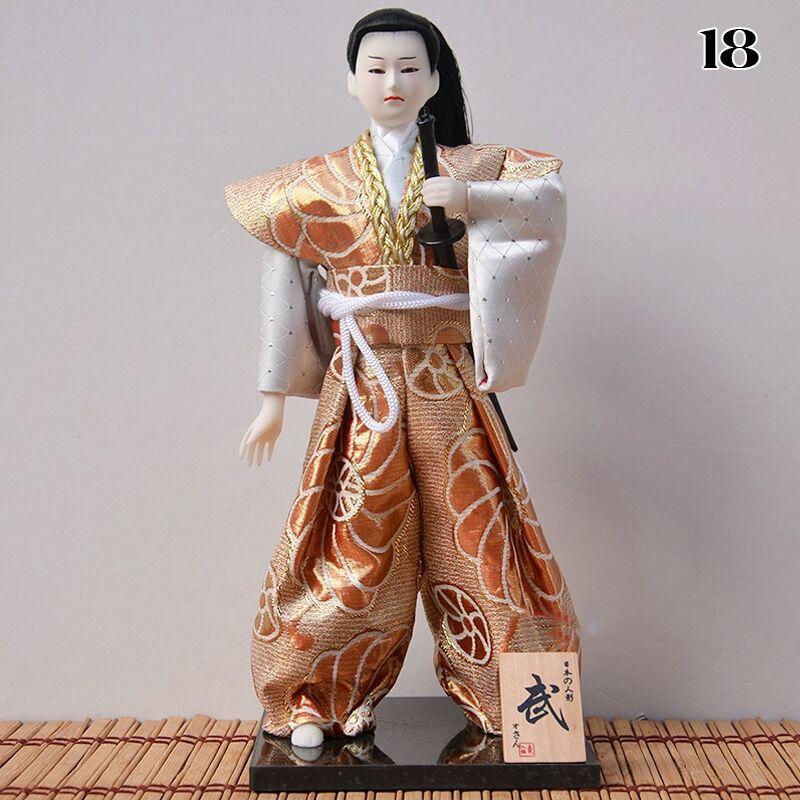 Japanese Samurai Ninja Figurines Dolls With Kimono Traditional Ninja Ornaments Home Decor Collection Arts Craft Gifts